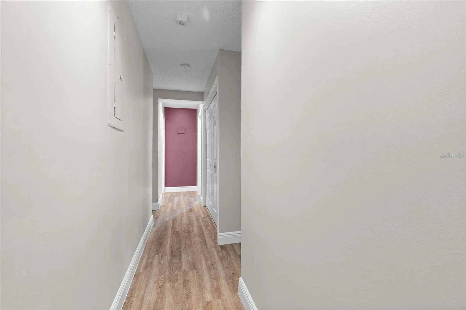 Hallway that leads to the bedrooms.