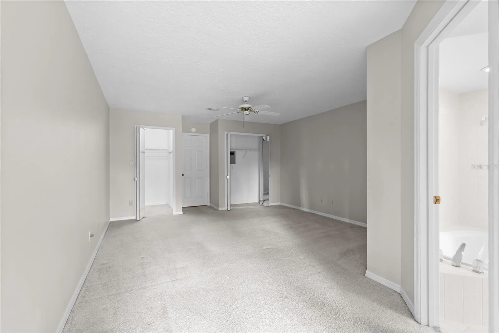Primary suite has 2 closets.  One is a walk in closet.