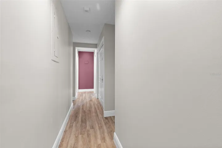 Hallway that leads to the bedrooms.