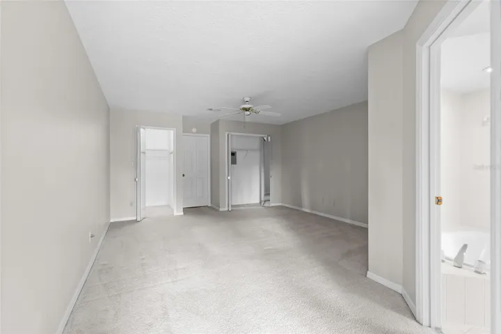 Primary suite has 2 closets.  One is a walk in closet.
