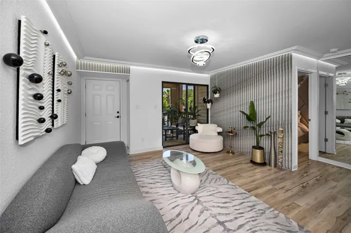 Wall treatments and custom lighting