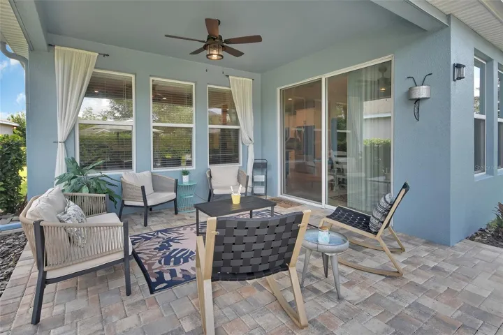 Extended paver lanai