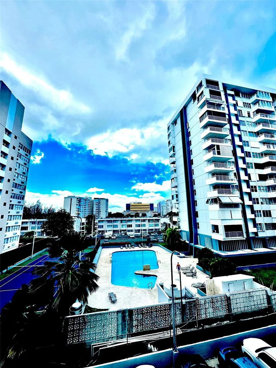 pool and tenis court