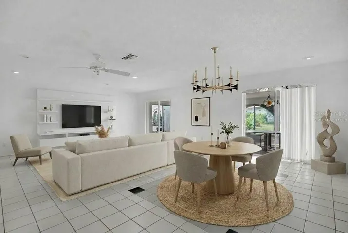 Virtually staged- Family/ Dining Rm