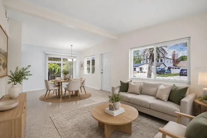 Virtually Staged Livingroom