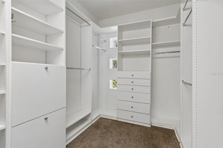 Primary walk in closet