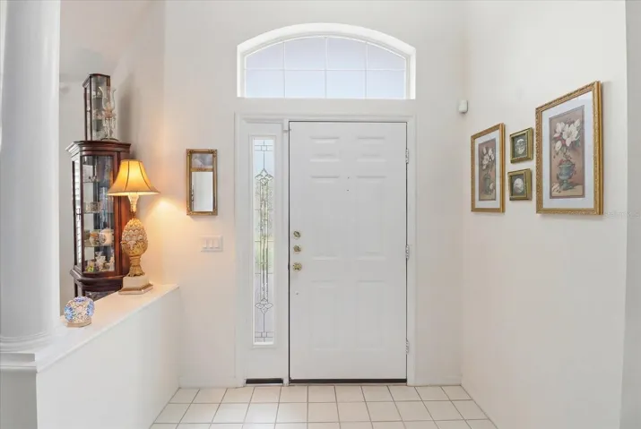 Tiled Foyer...Formal Dining on Left