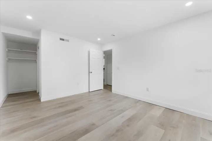 The bedroom is very spacious