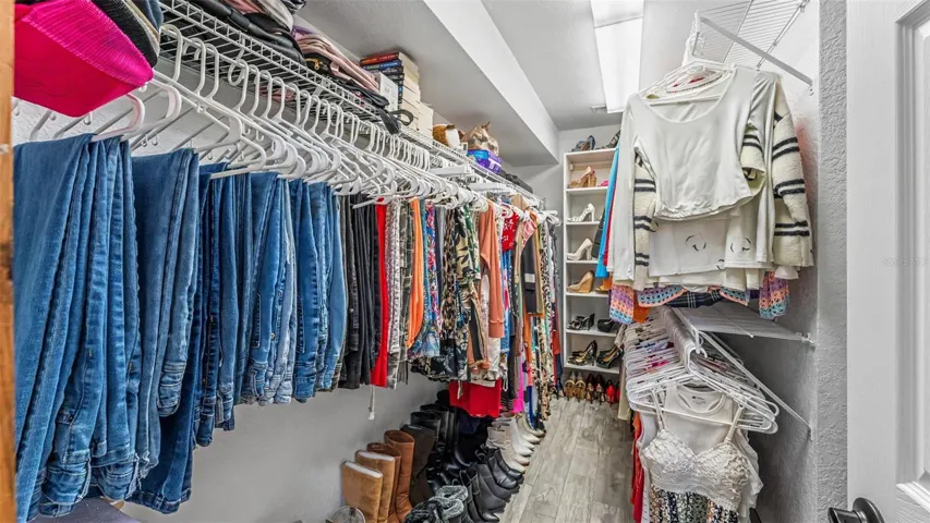 Huge Primary Walk In Closet