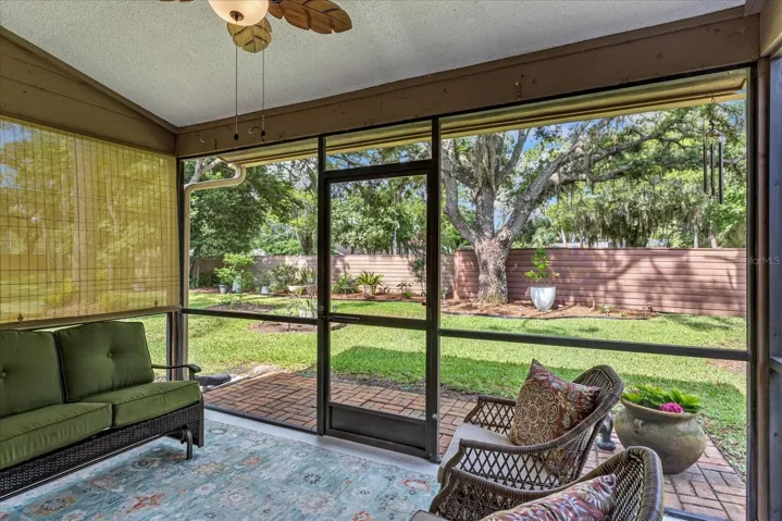 Pavers outside,  for chairs or a grill