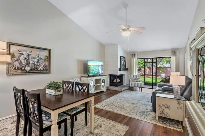 Dining and living room