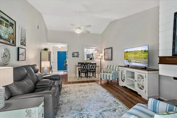 Updated luxury vinyl plank flooring