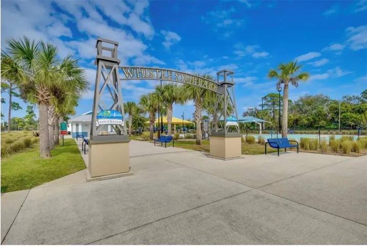Whistle stop park is just steps away.