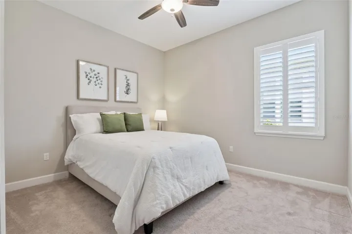 11' x 12' Bedroom #2 w/ a ceiling fan