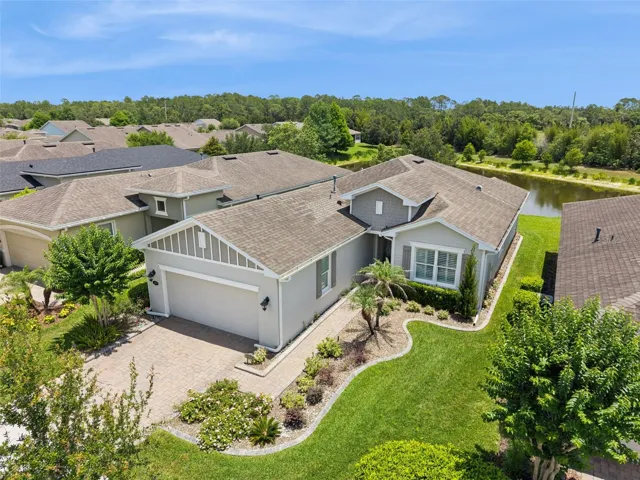 Aerial view from the front of the home