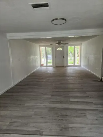 view from Kitchen to front door