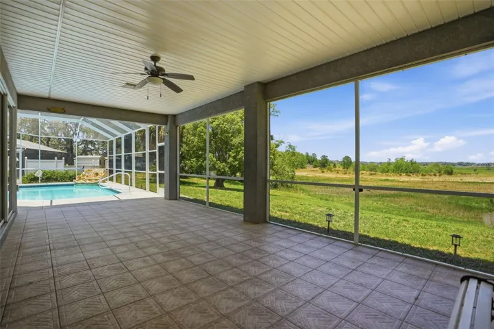 Large covered lanai