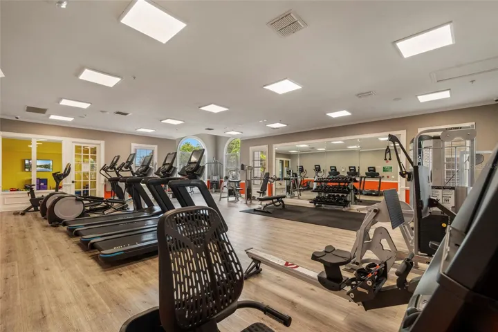 State of the art fitness center.