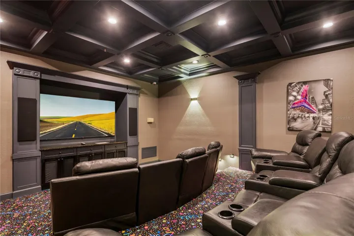 Theatre room in clubhouse, enjoy a night at the movies