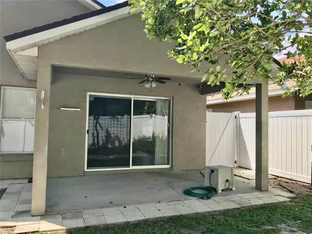 Covered patio