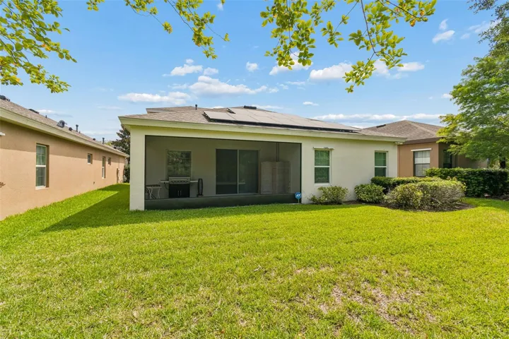 Rear view of home