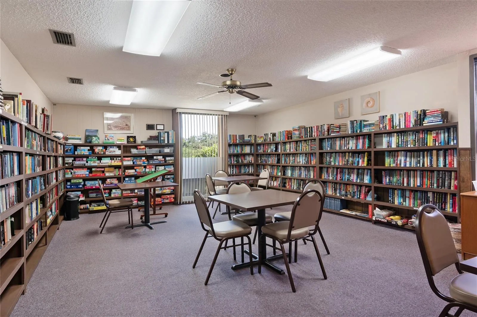 Clubhouse featuring books, games and where many activities are held