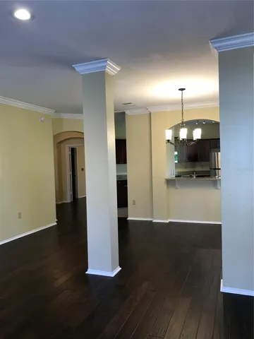 Beautiful wood floors and crown molding