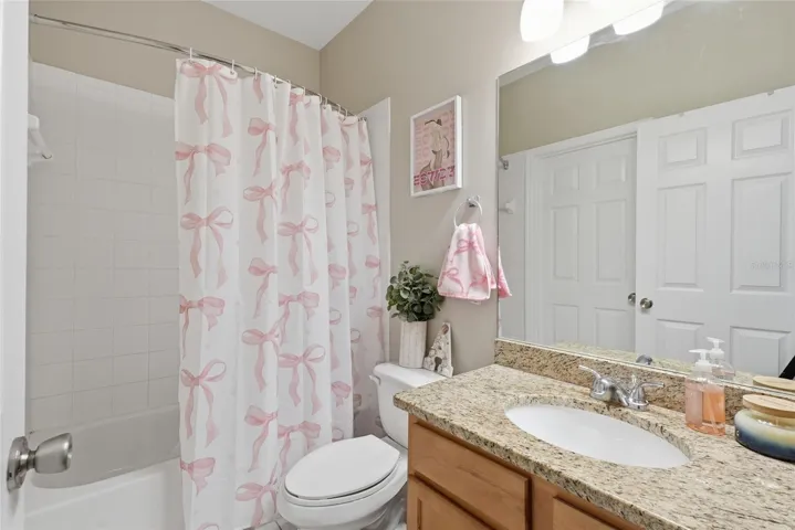 Bathroom (Accessed directly from Bedroom or Hallway)