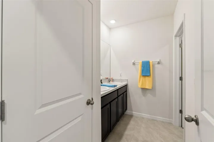 Upstairs Guest Bathroom with storage