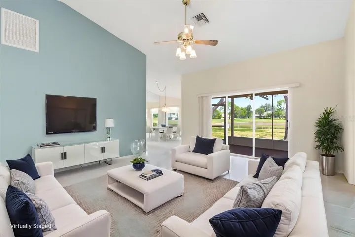 Virtually Staged Living Room