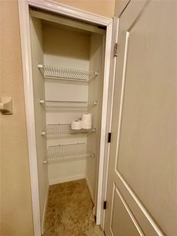 Hall bathroom closet.