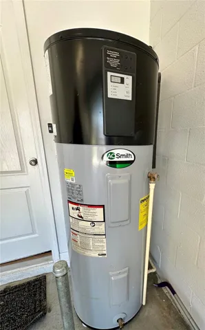 Hot water tank in garage