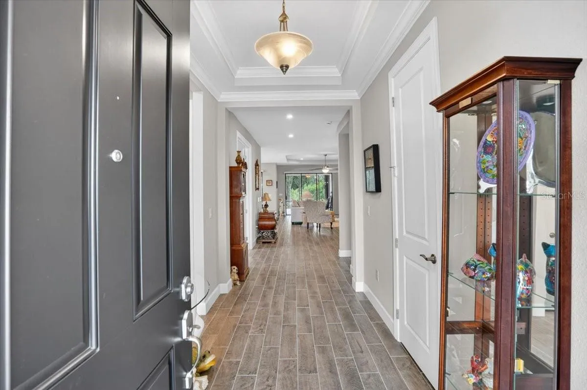 Walking through the front door into this beautiful home.