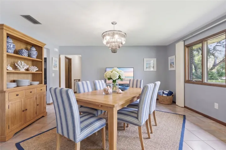 Virtually staged Dining Room