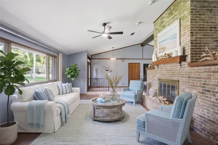 Virtually staged Formal Living Room