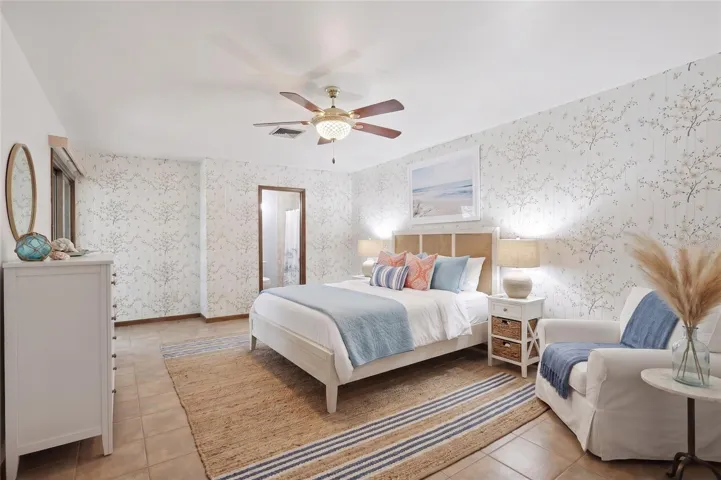 Primary Suite 2 with Full Bathroom Virtually Staged
