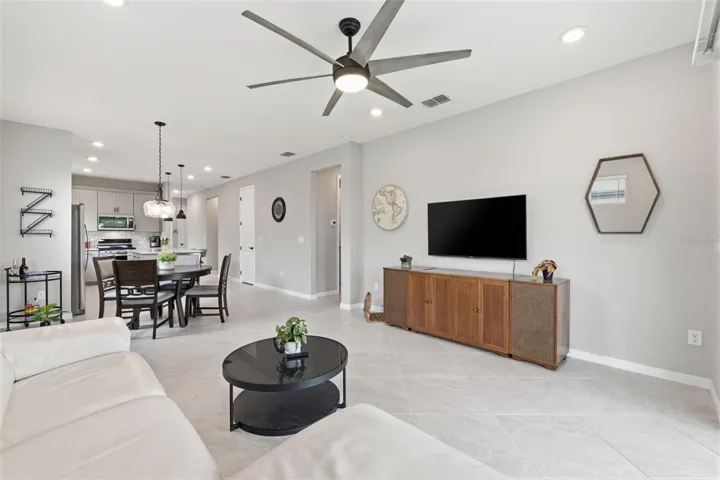 Open concept living area