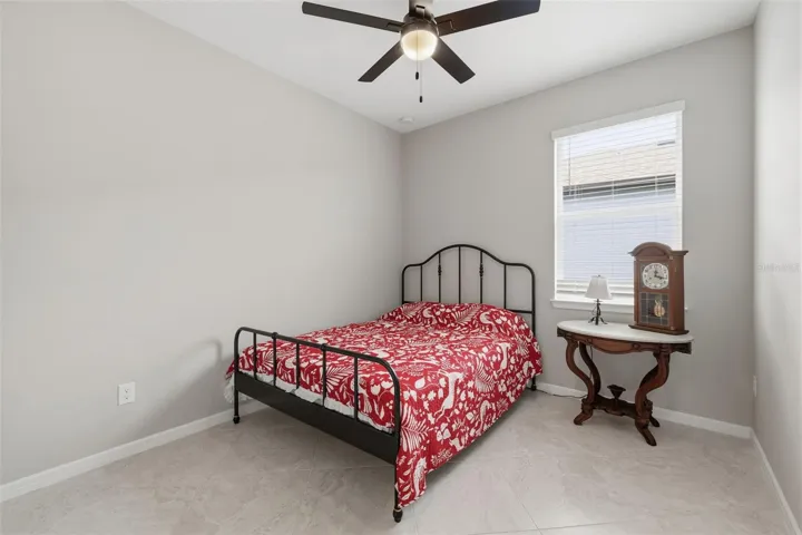 Guest bedroom with walk in closet