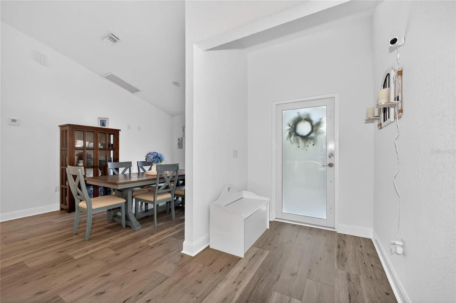 Front Door and Dining Space