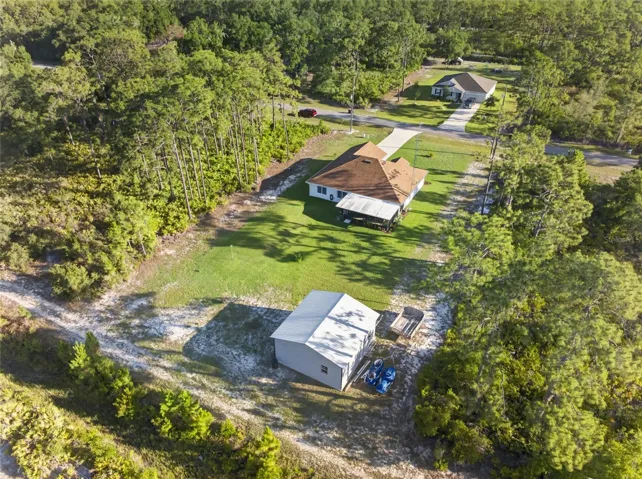 DRONE FROM BEHIND HOUSE