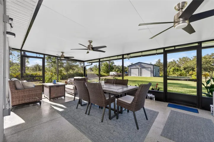 Outdoor seating and entertaining space for  more than a dozen people!