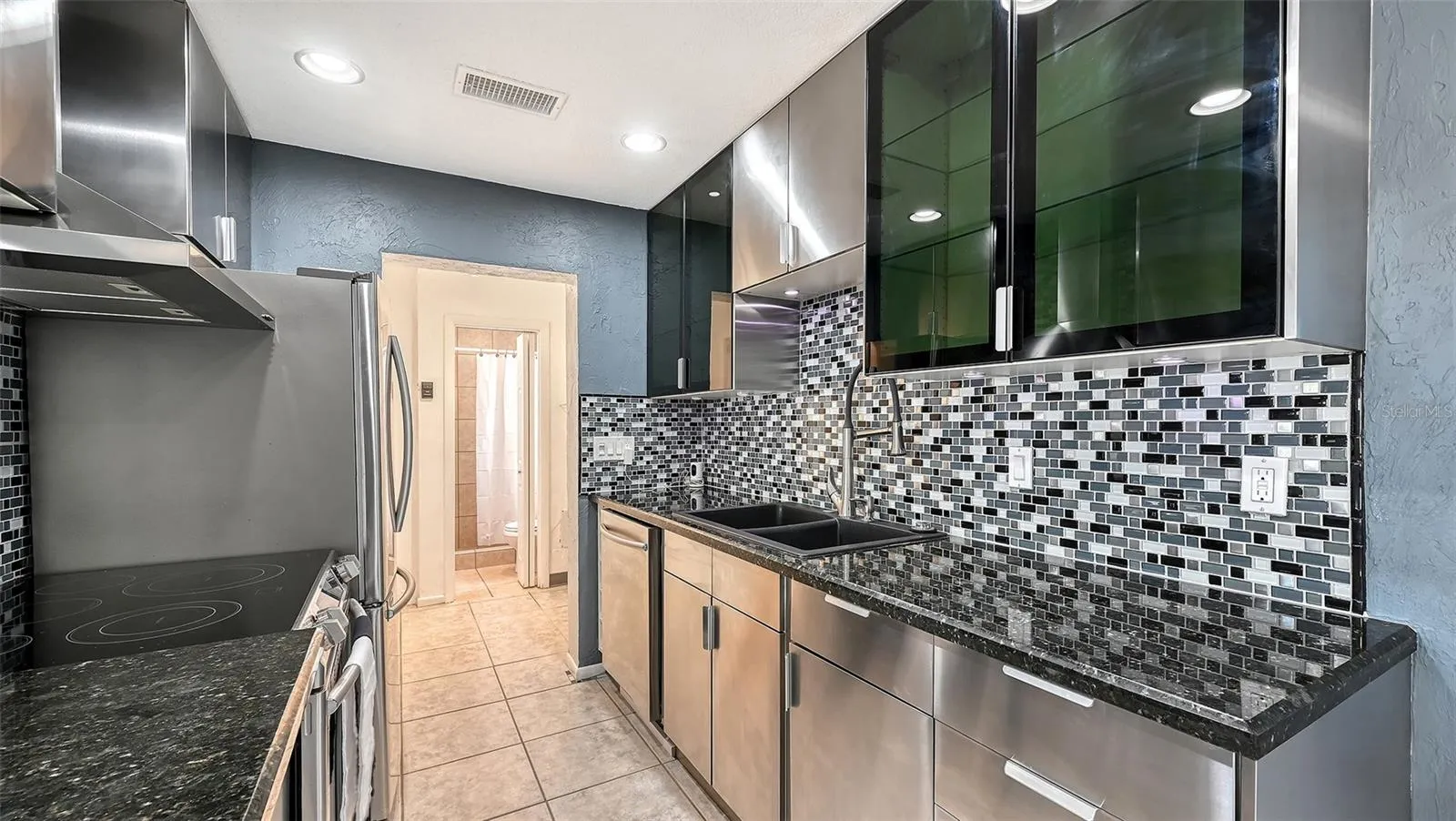 LED lighting under counters and ceiling fixtures