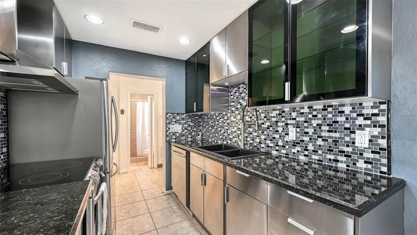 LED lighting under counters and ceiling fixtures