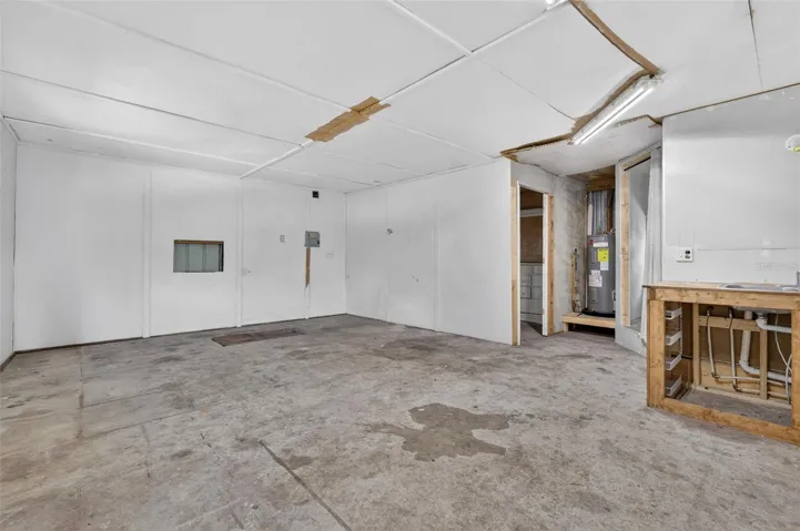 Partially finished detached workshop