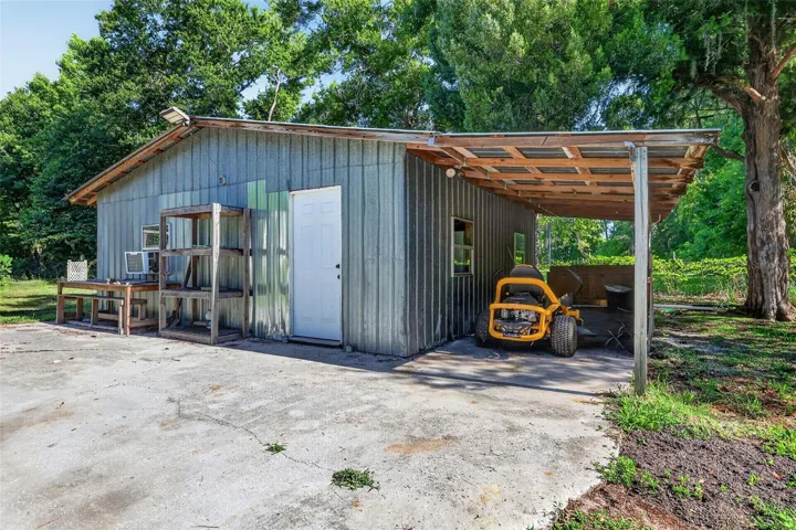 Detached workshop partially finished