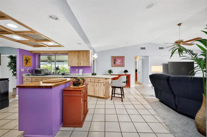 Kitchen looking into great room