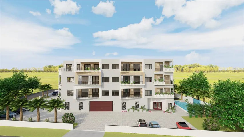 Rendering of proposed building - front street view