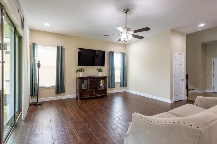 Great room with view of the foyer.