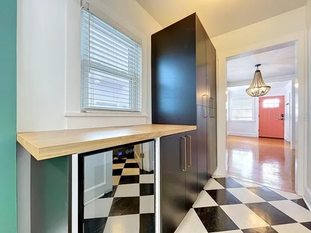 Coffee Bar with Wine Cooler