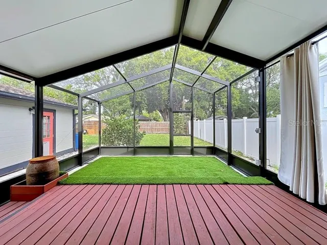 Screened in back porch